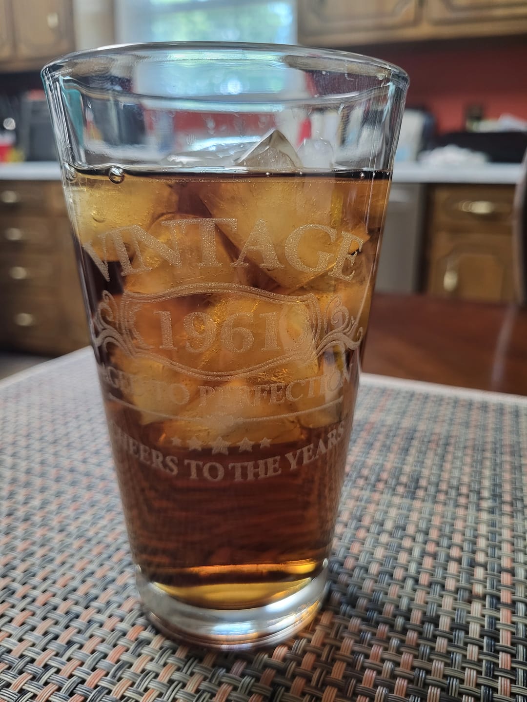 Customer photo review of Vintage Aged To Perfection  1961 16oz Glass Pint
