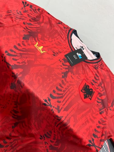 Customer photo review of Albania Custom Football Jersey