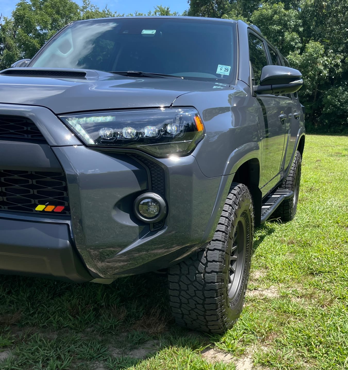 Customer photo review of TRI-COLOR TRD PRO GRILLE BADGE EMBLEM