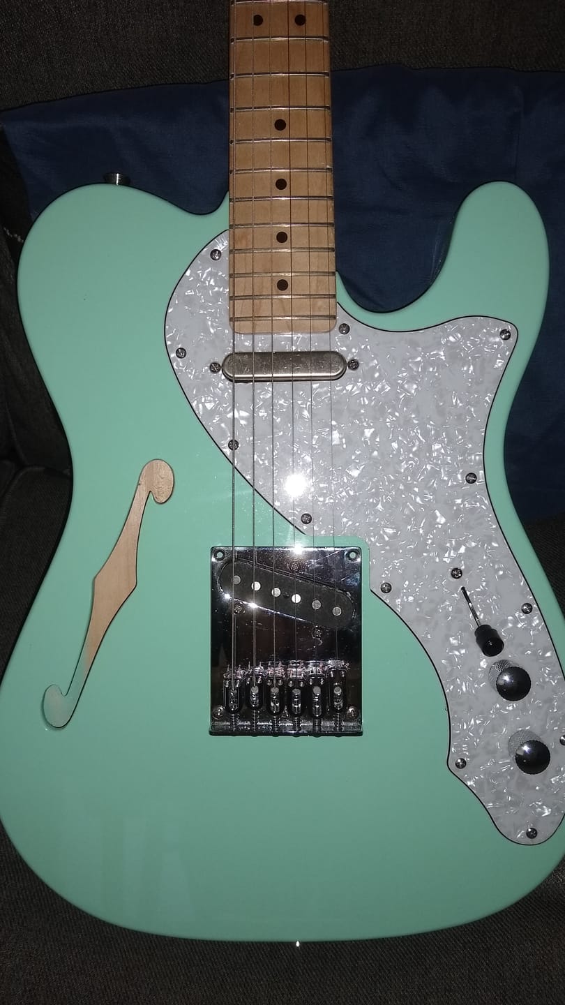 Customer photo review of Modern Stainless Steel Guitar Saddle (Sold Individually)
