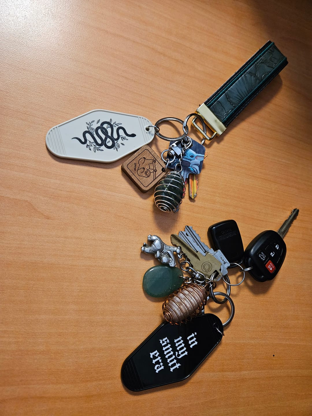 Customer photo review of smut era keychain set