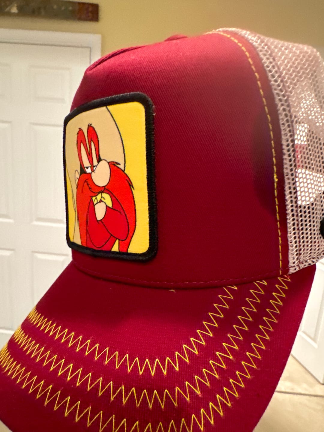 Customer photo review of OVERLORD X Looney Tunes: Yosemite Sam Trucker Cap