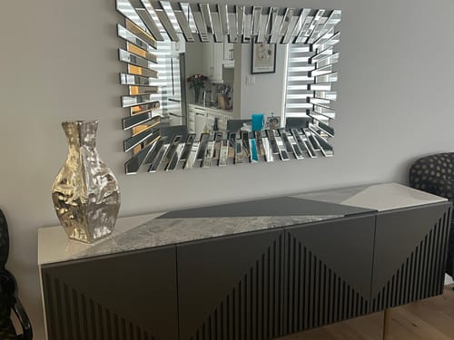 Customer photo review of Starburst Rectangle Mirror