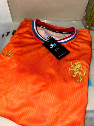 Customer photo review of Netherlands Custom Football Jersey