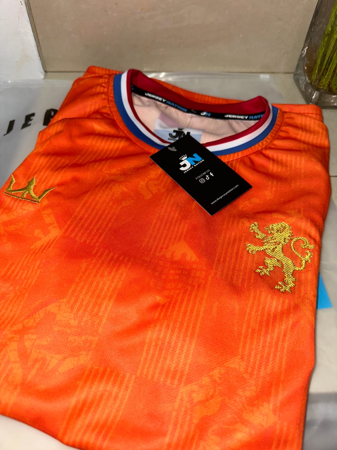 Customer photo review of Netherlands Custom Football Jersey