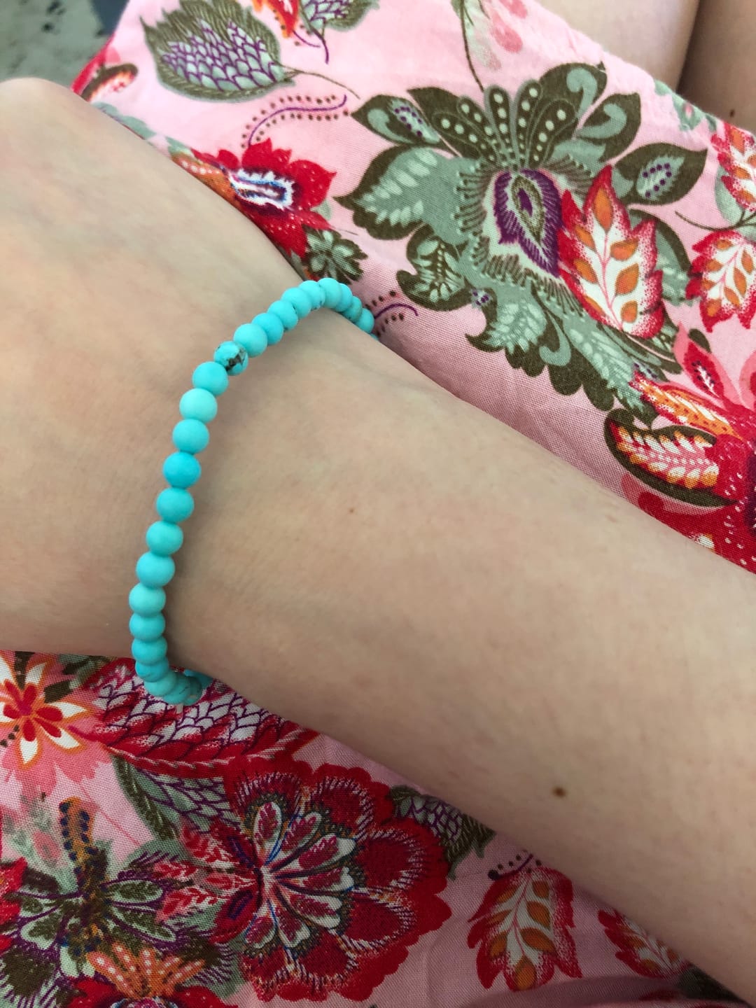 Customer photo review of Bracelet Fin en Pierres Naturelles de 4mm