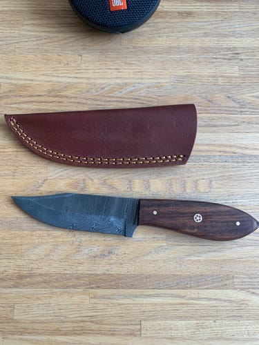 Customer photo review of Seconds Lucky Dip Damascus Knife