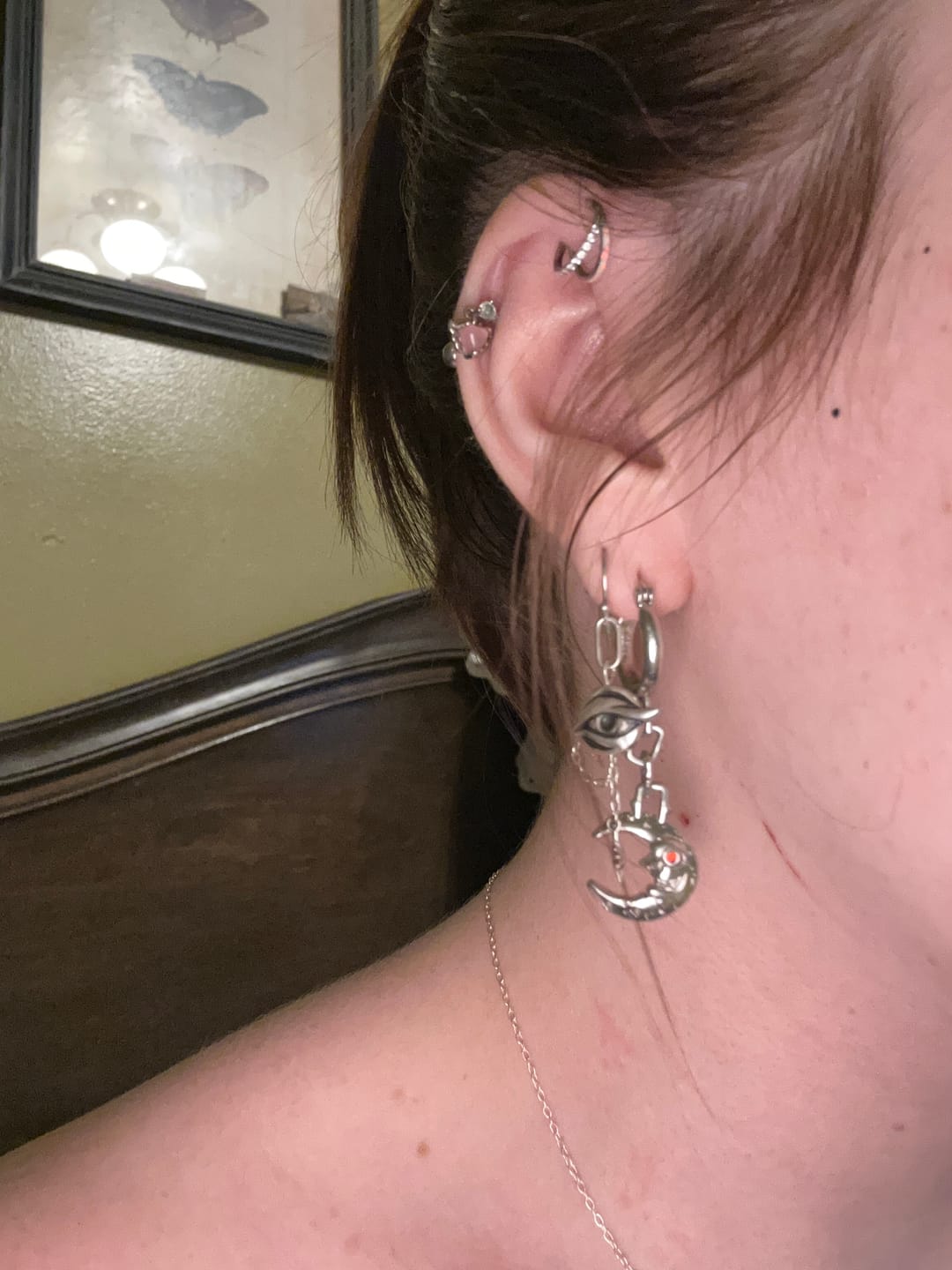 Customer photo review of LUNA DANGLE EARRING