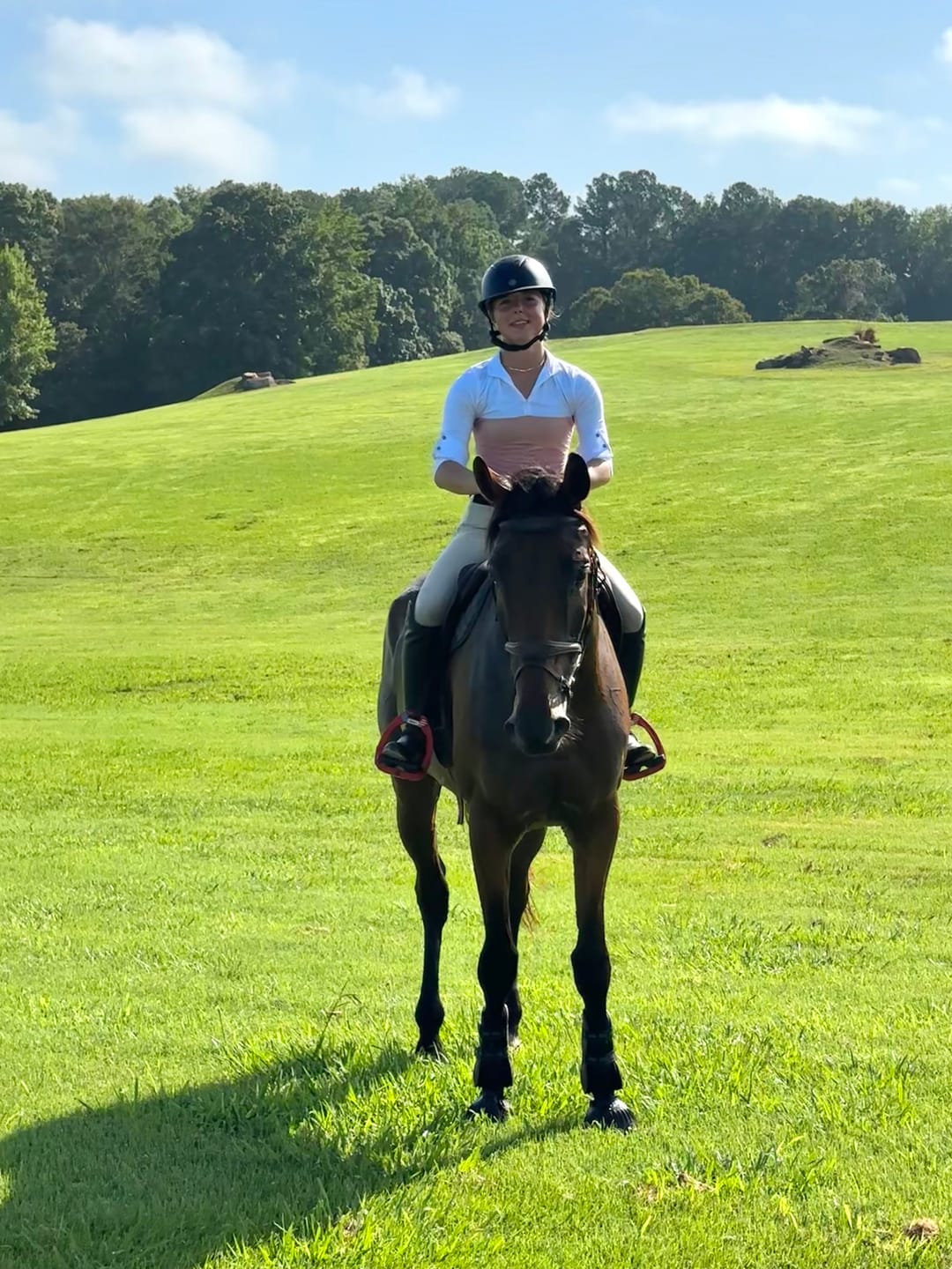 Customer photo review of ULTRA BREATHABLE HUNTER SHOW SHIRT