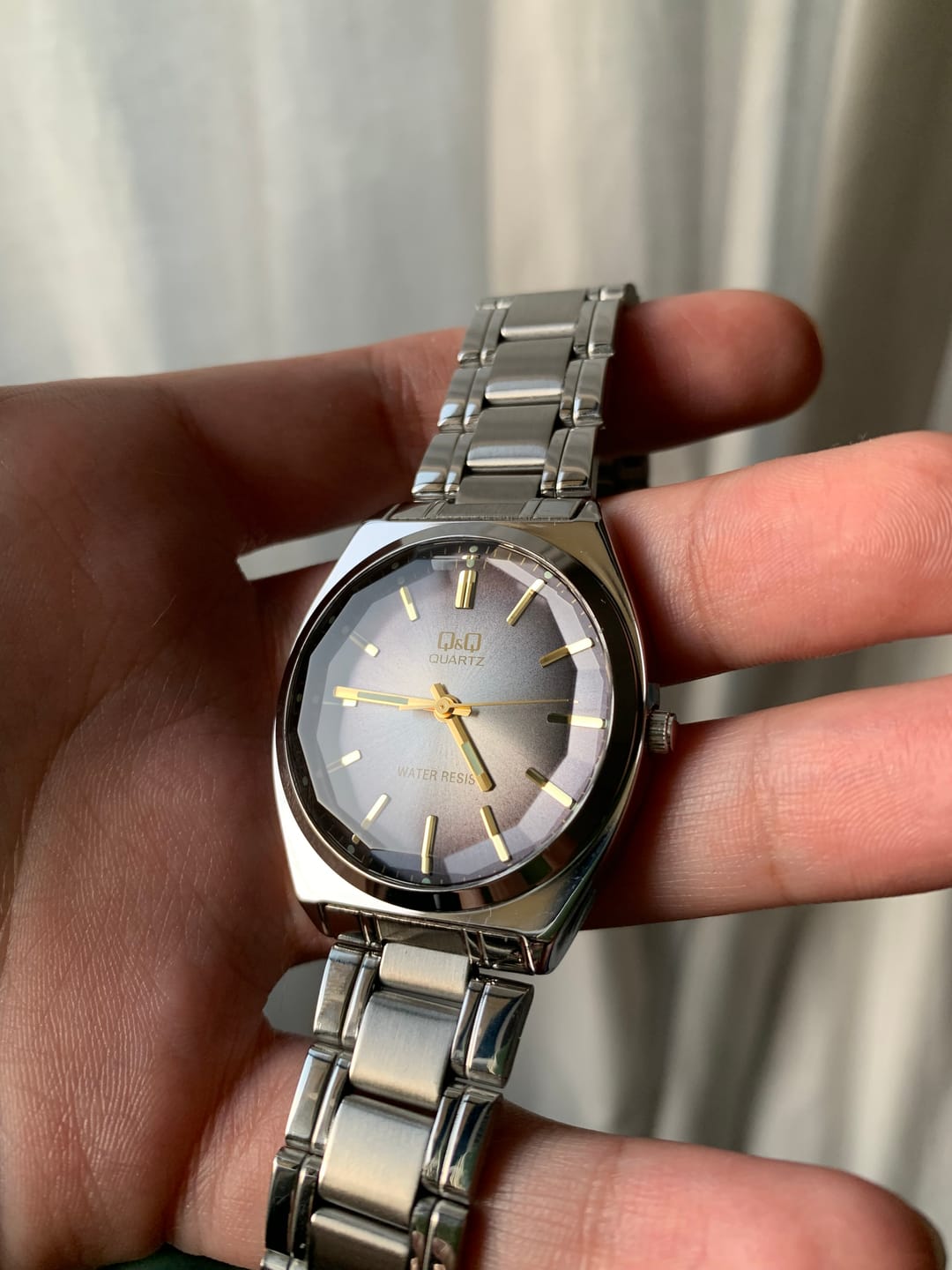 Customer photo review of Reloj Q&Q JDM QB78-202 Caja de Acero y Cristal Biselado 36mm