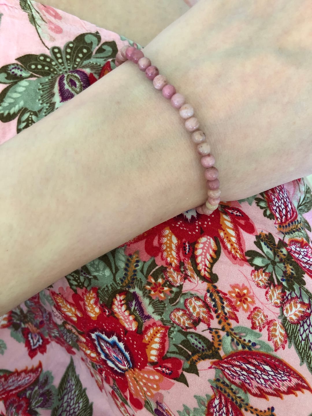 Customer photo review of Bracelet Fin en Pierres Naturelles de 4mm