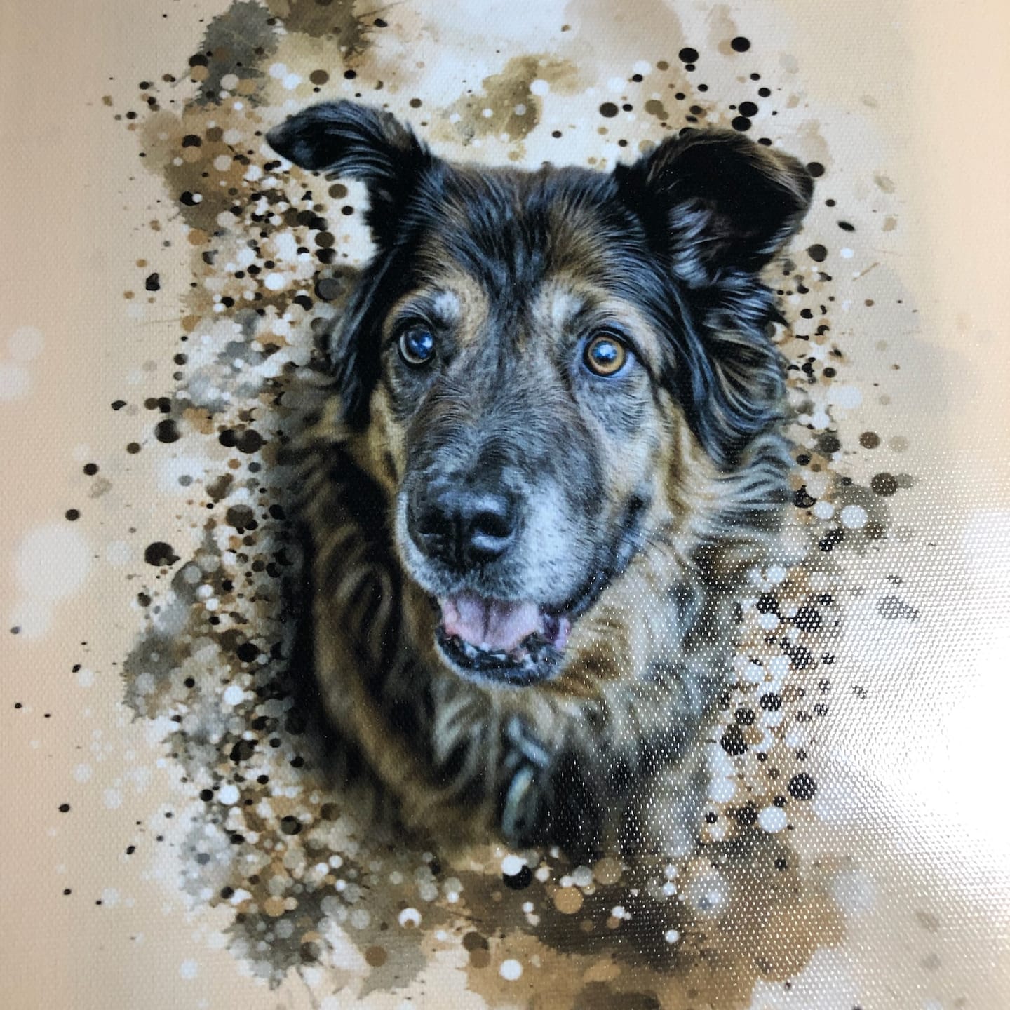Customer photo review of Personalized Pet Art - Canvas