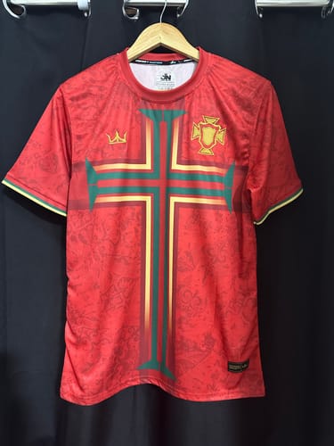 Customer photo review of Portugal Custom Football Jersey