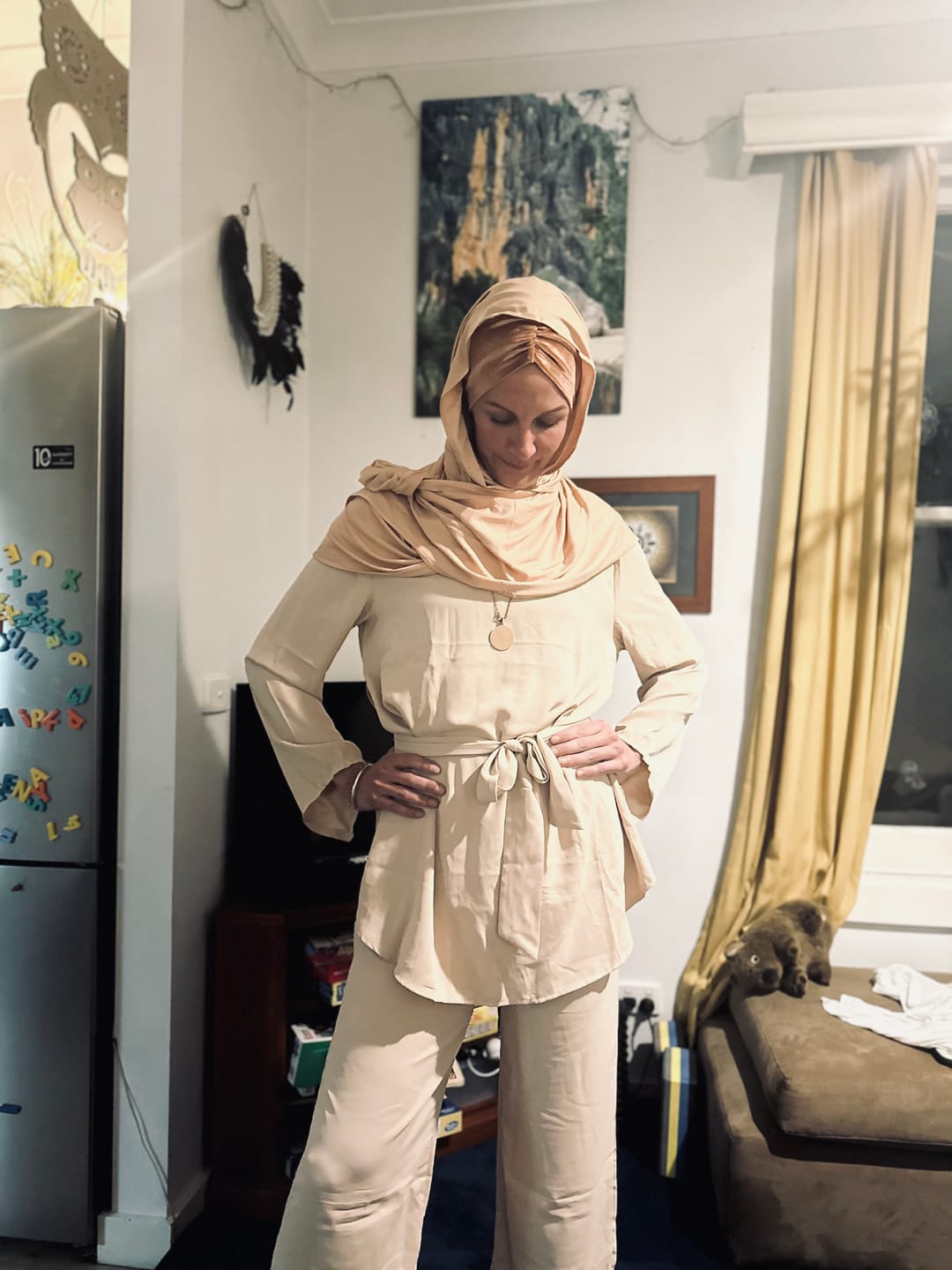 Customer photo review of Sarah Set - Cream