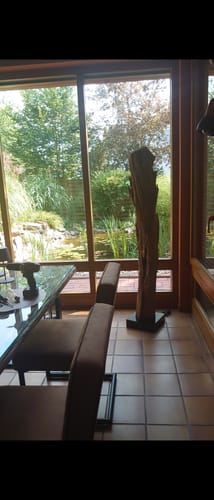 Customer photo review of Teakholz Stehlampe ALMA | Höhe 180 cm