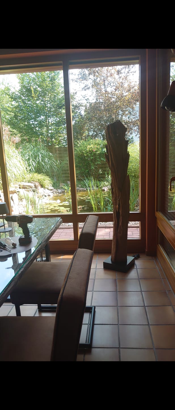 Customer photo review of Teakholz Stehlampe ALMA | Höhe 180 cm