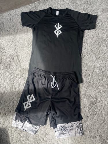 Customer photo review of Berserk Gym Shorts