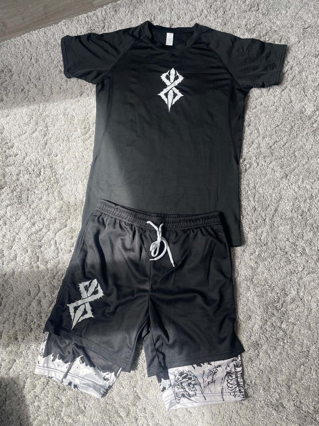 Customer photo review of Berserk Gym Shorts
