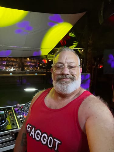 Customer photo review of Reclaim The Name Tank Top - LeatherDaddy