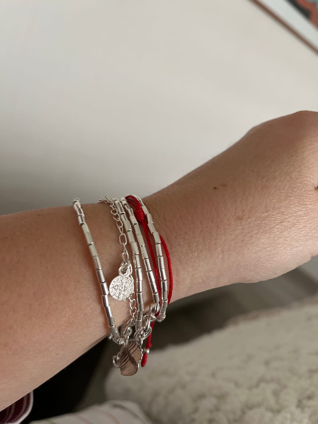 Customer photo review of Pulsera o collar Mostacilla Tubo Retro