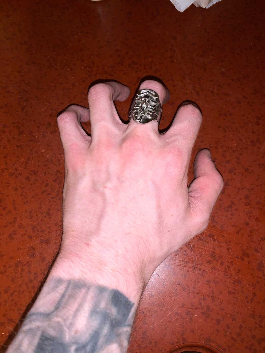 Customer photo review of RISING SCORPIO RING