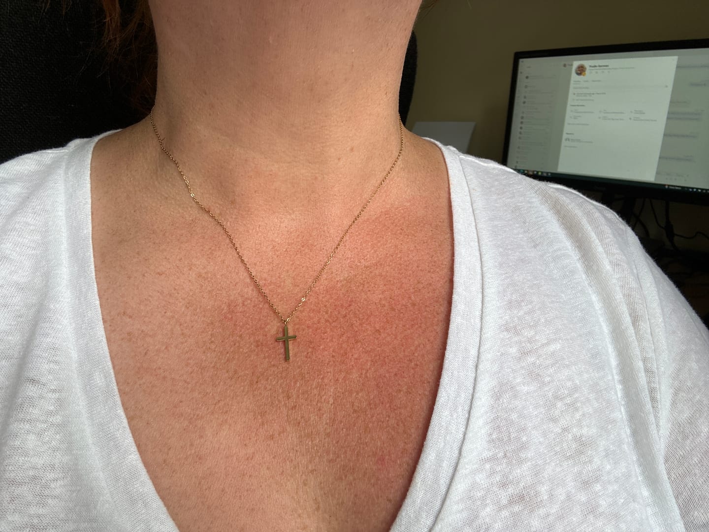 Customer photo review of Extended Paperclip Necklace