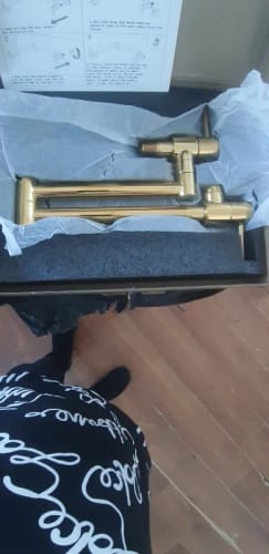 Customer photo review of Jorstad - Modern Cold Only Pot FIller Wall Mounted Foldable Kitchen Faucet