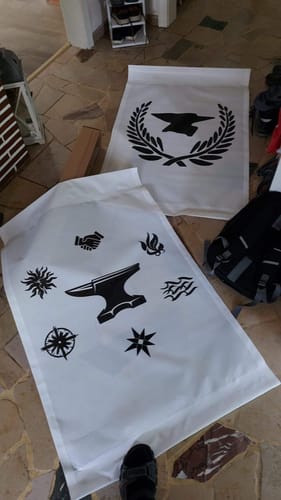 Customer photo review of Banner inkl. Druck