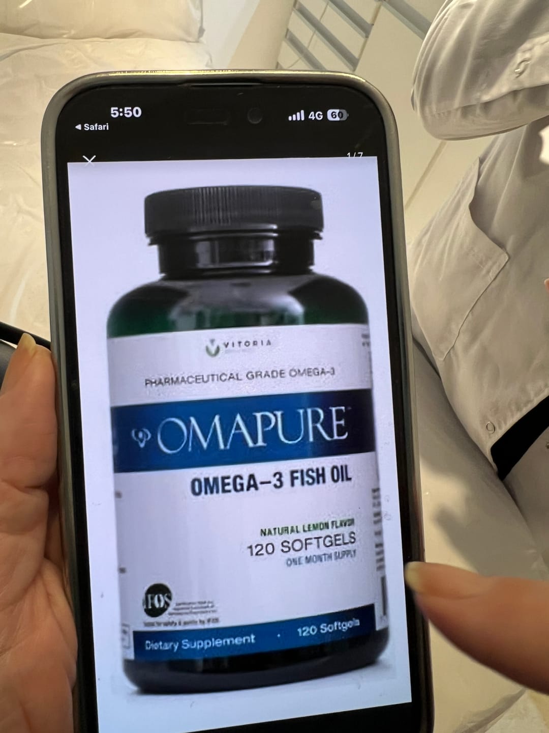 Customer photo review of OMAPURE Omega-3 Fish Oil
