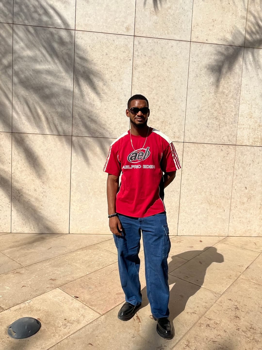 Customer photo review of Aelfric Eden Color Block Speedway Tee
