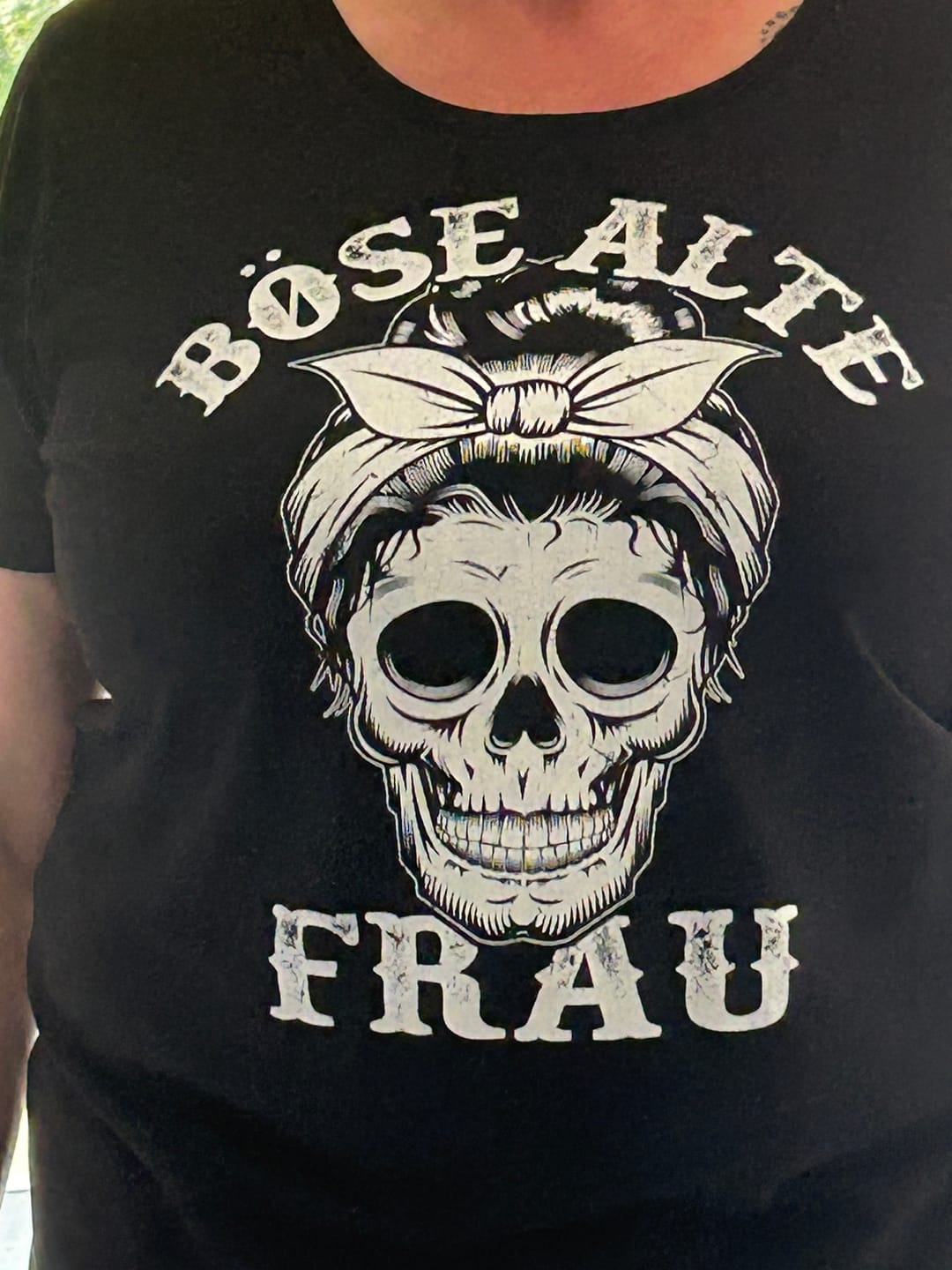 Customer photo review of Böse alte Frau - Damen T-Shirt