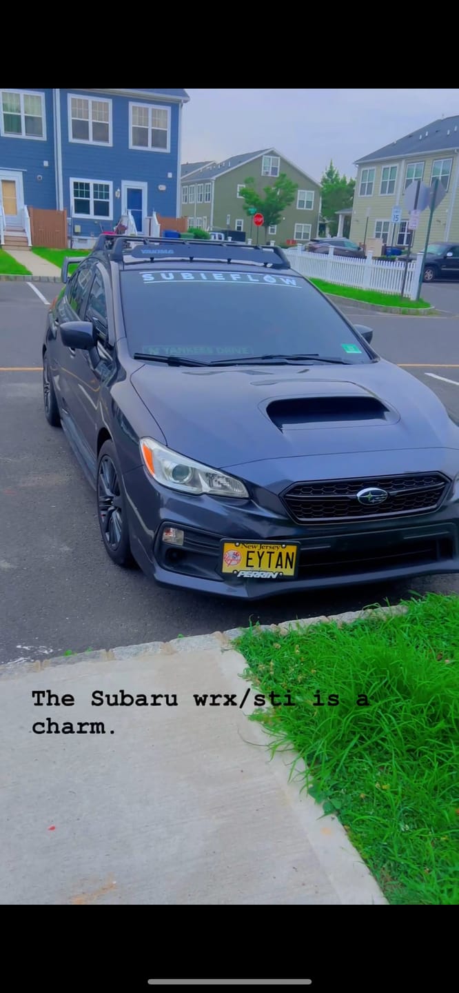 Customer photo review of SubieFlow Windshield Banners