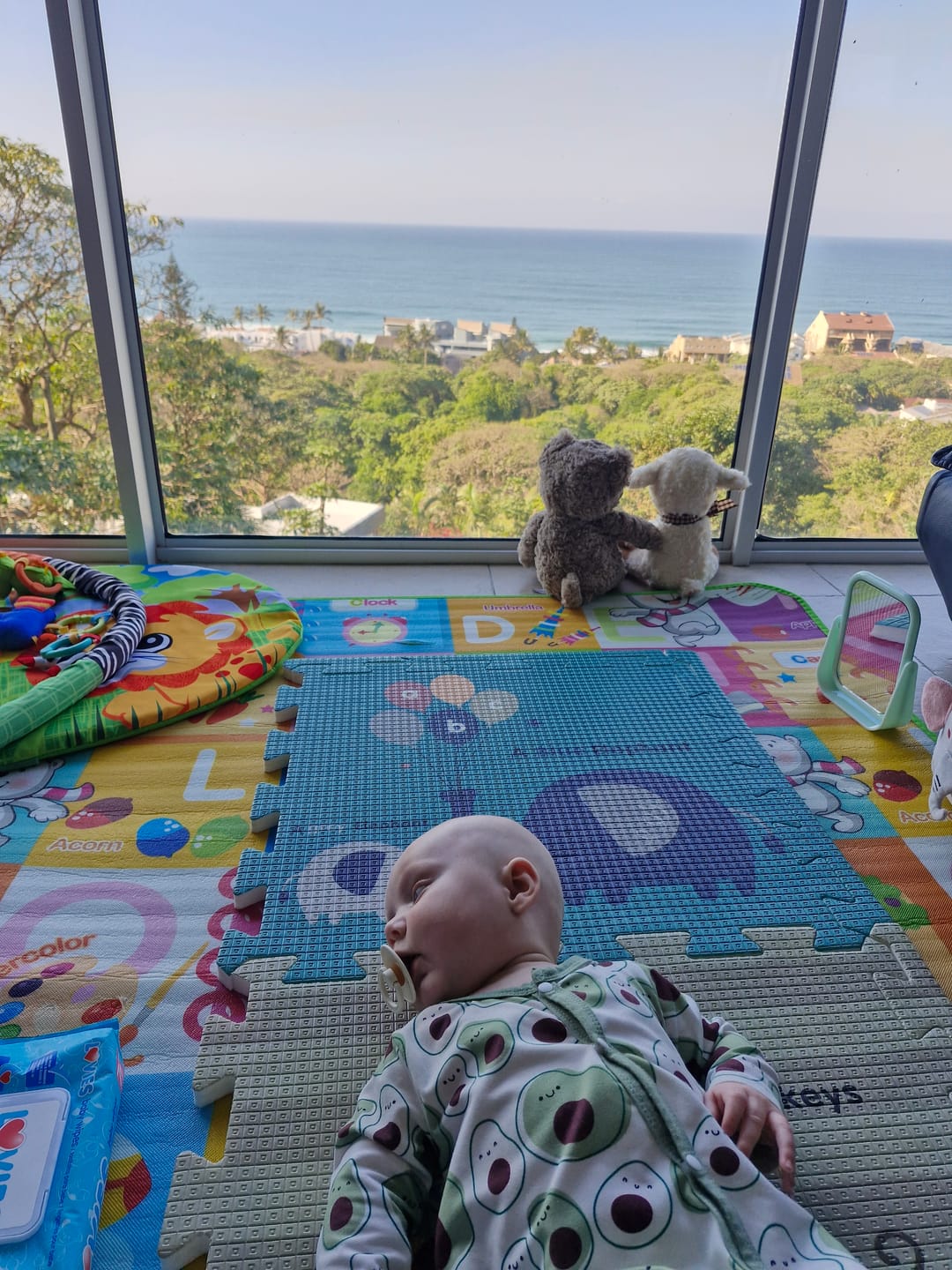 Customer photo review of Lion adventure reversible tile play mat