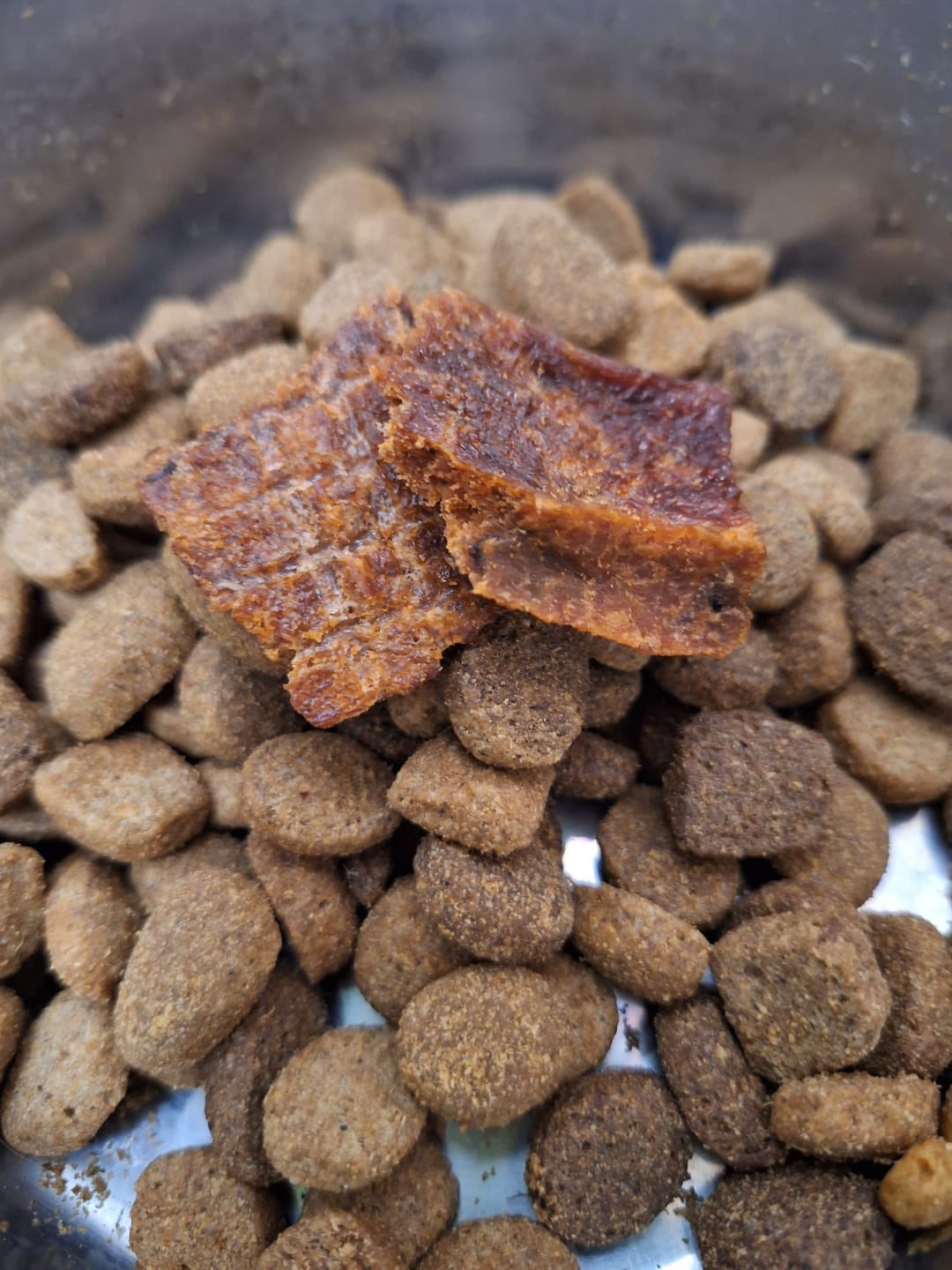 Customer photo review of Crunchy Jerky Dog Treats- Snappin' Salmon