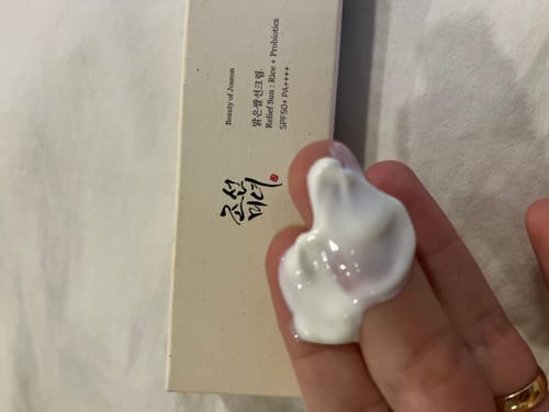 Customer photo review of Relief Sun : Rice + Probiotics (SPF50+ PA++++)