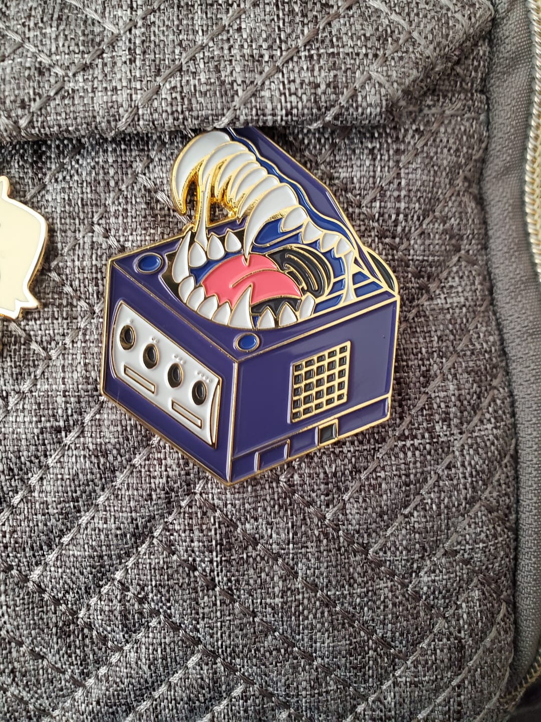 Customer photo review of Gamecube Mimic D&D Pin