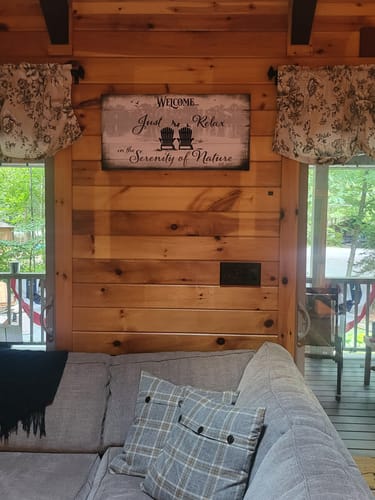 Customer photo review of Lake House Signs Welcome to the Lake Life