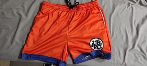 Customer photo review of Dragon Ball Goku Shorts