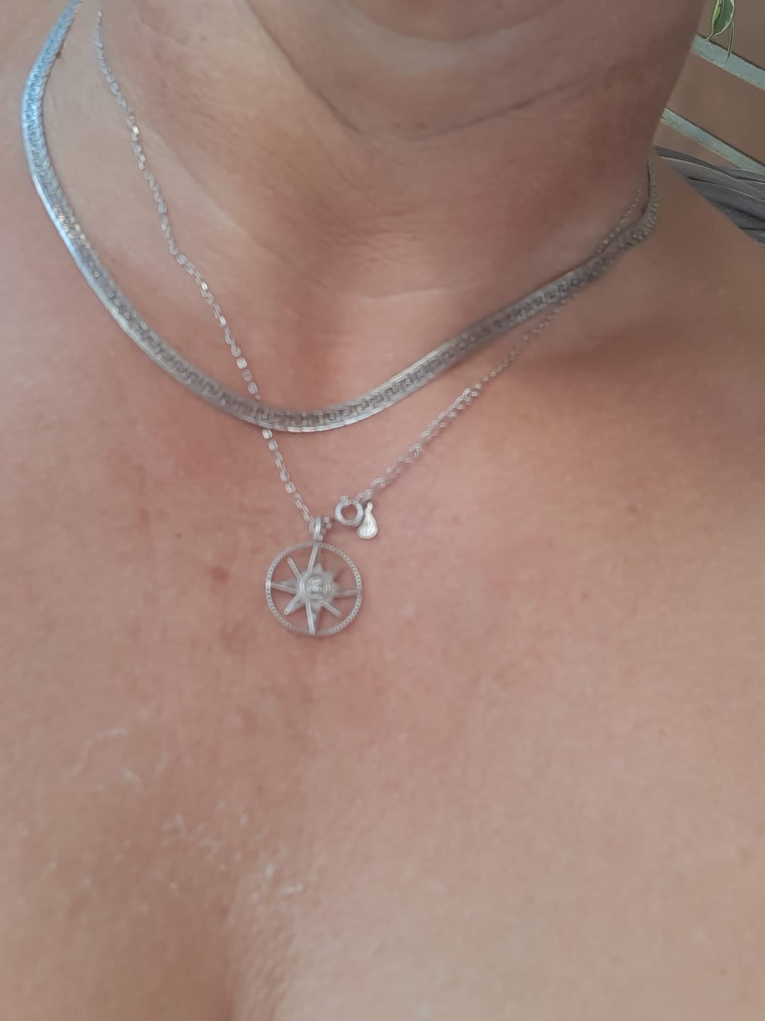 Customer photo review of Sonne Halskette in 925 Silber