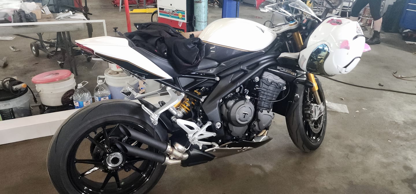 Customer photo review of Triumph Street Triple R/ RS / Moto2 Low Profile Plug & Play Turn Signal Kits – 2017-2024