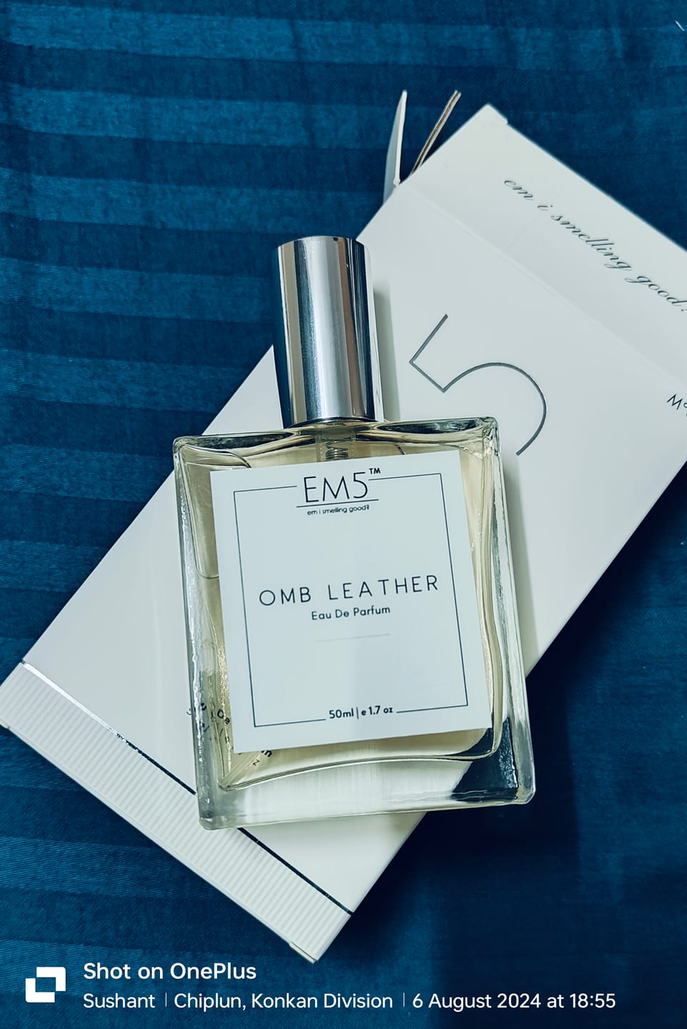 Customer photo review of EM5™ Omb Leather Unisex Perfume | Eau De Parfum Spray for Men & Women | Leather Animalic Earthy Fragrance Accords | Luxury Gift for Him / Her | Sizes Available: 50 ml / 15 ml