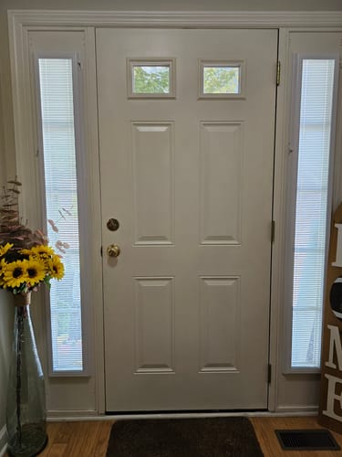Customer photo review of ODL Add On Blinds for Raised Frame Doors - 9" x 66"