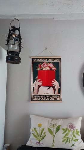 Customer photo review of Un livre est une fleur qui s'épanouit dans l'esprit de celui qui la cultive