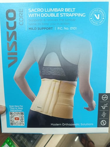 Customer photo review of Sacro Lumbar Belt (Mild Support) | Provides Support to Lower Back | Corrects Posture & Relieves Back Pain (Beige)