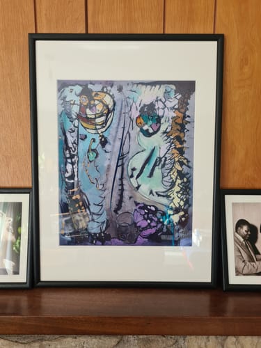 Customer photo review of George Gershwin - Rhapsody in Blue, Part I, vintage artwork by Arthur Dove, A3 (16x12") Poster Print