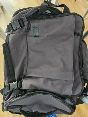 Customer photo review of Blast Quick Access Carry On Travel Backpack