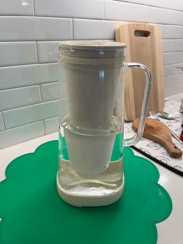 Customer photo review of Glacierfresh P01 Water Pitcher 7 Cup with Membrane and Activated Carbon Filter