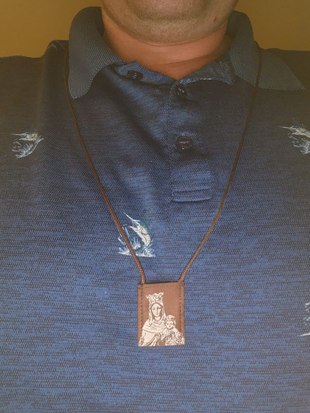 Customer photo review of OLMC Promise | Our Lady of Mt. Carmel Premium Brown Scapular