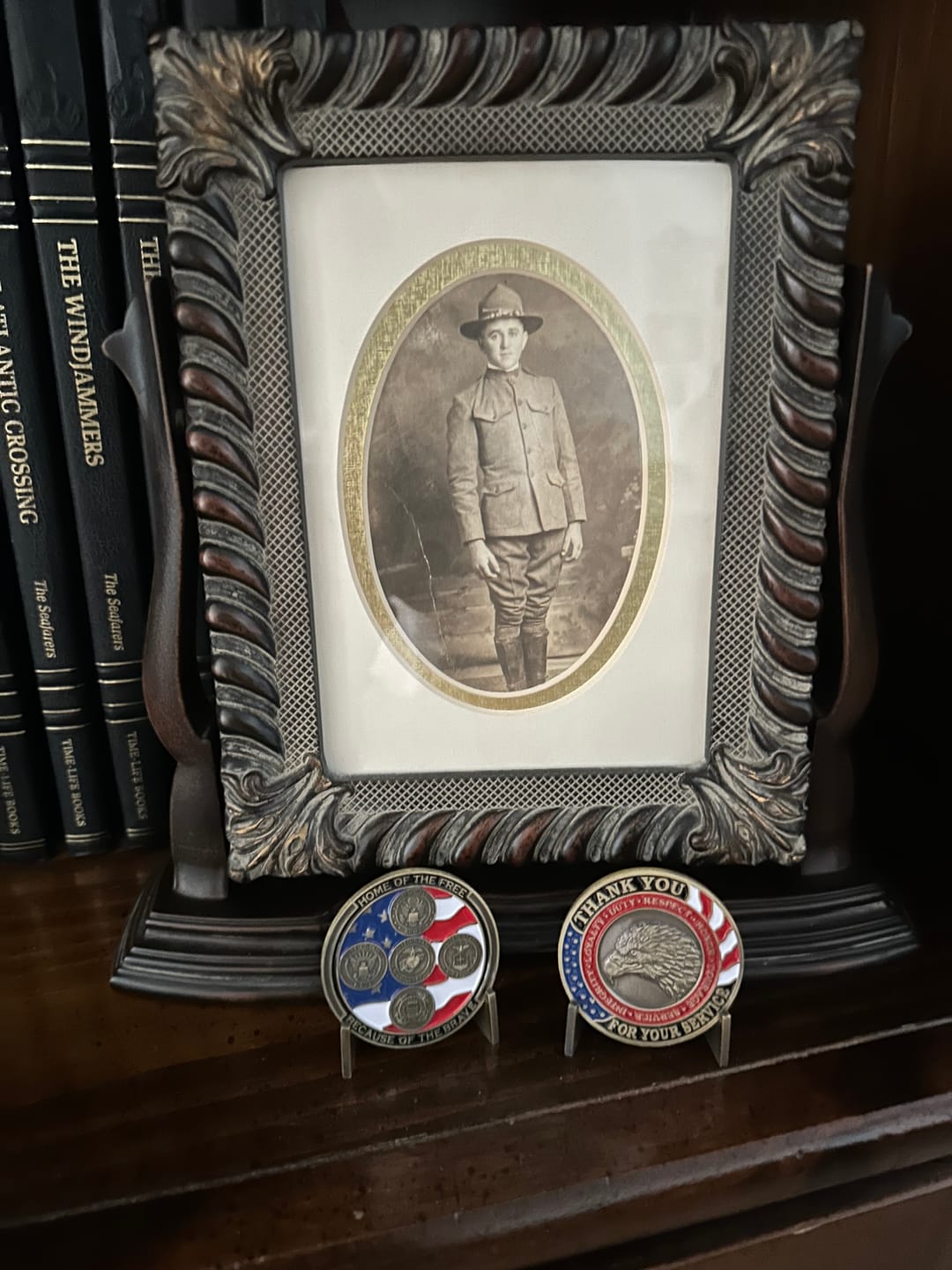 Customer photo review of Thank You For Your Service Coin