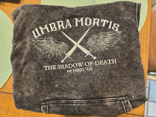 Customer photo review of *IMPERFECT* Umbra Mortis Hoodies